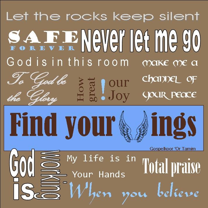 CD Find your wings Gospelkoor Or Tamim